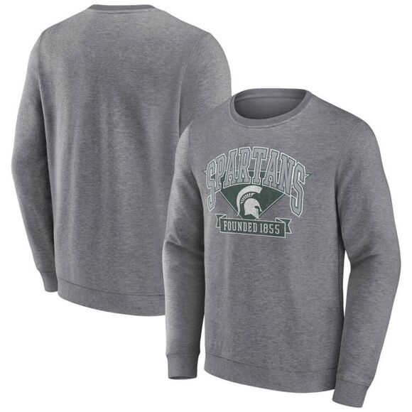 NCAA Other - NCAA -  Michigan State Spartans Men's Gray Crew Neck  Gray